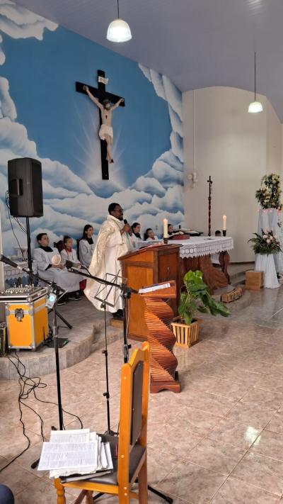 Nova Laranjeiras - Comunidade GuaraÃ­ celebra a Festa em Louvor a Nossa Senhora Aparecida 